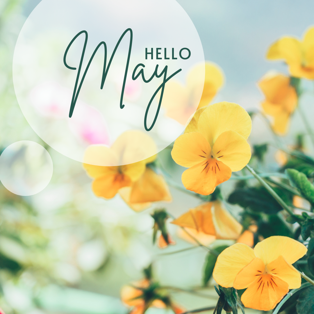 March Calendar with Tulips