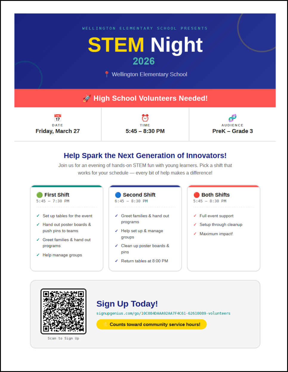 STEM Night at Wellington