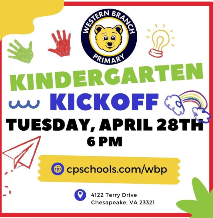 Kindergarten Kickoff Tuesday, April 28th at 6:00 PM
