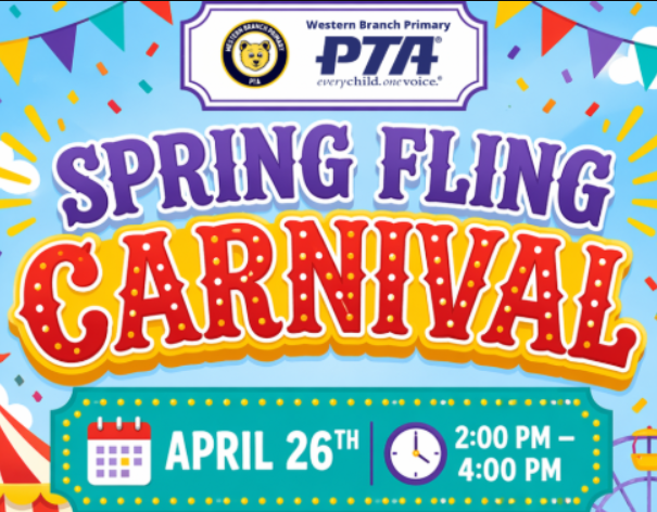 Spring Fling Carnival, April 26th from 2:00 to 4:00 PM