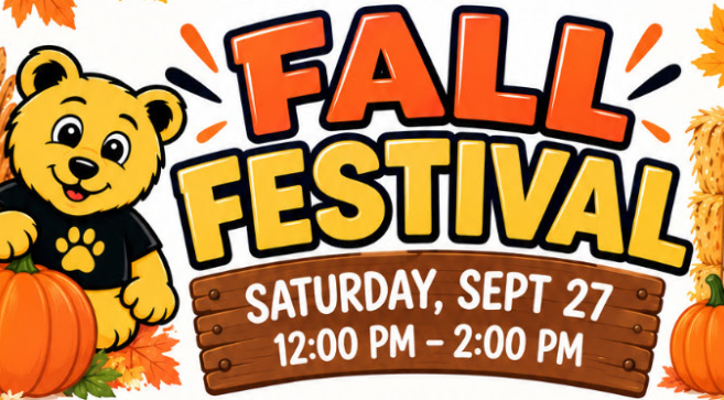 Bear with pumpkin- Fall Festival 