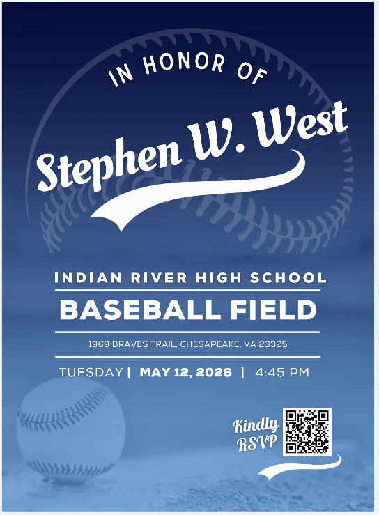 decorative flyer for baseball field dedication