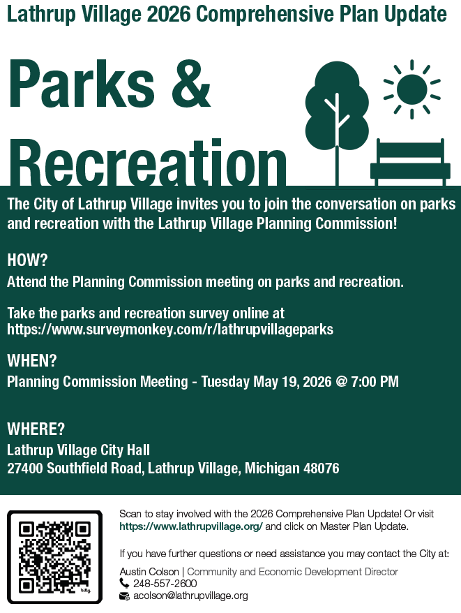 Parks & Recreation Survey Flyer