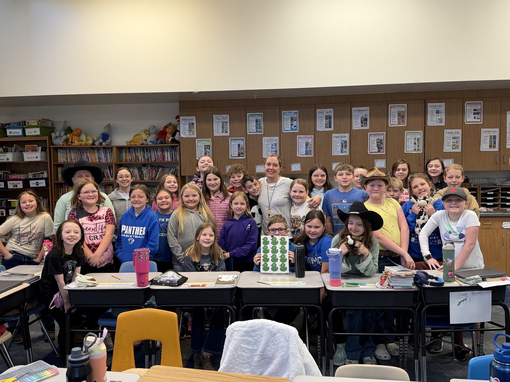 Mrs. Allen and 4th grade class