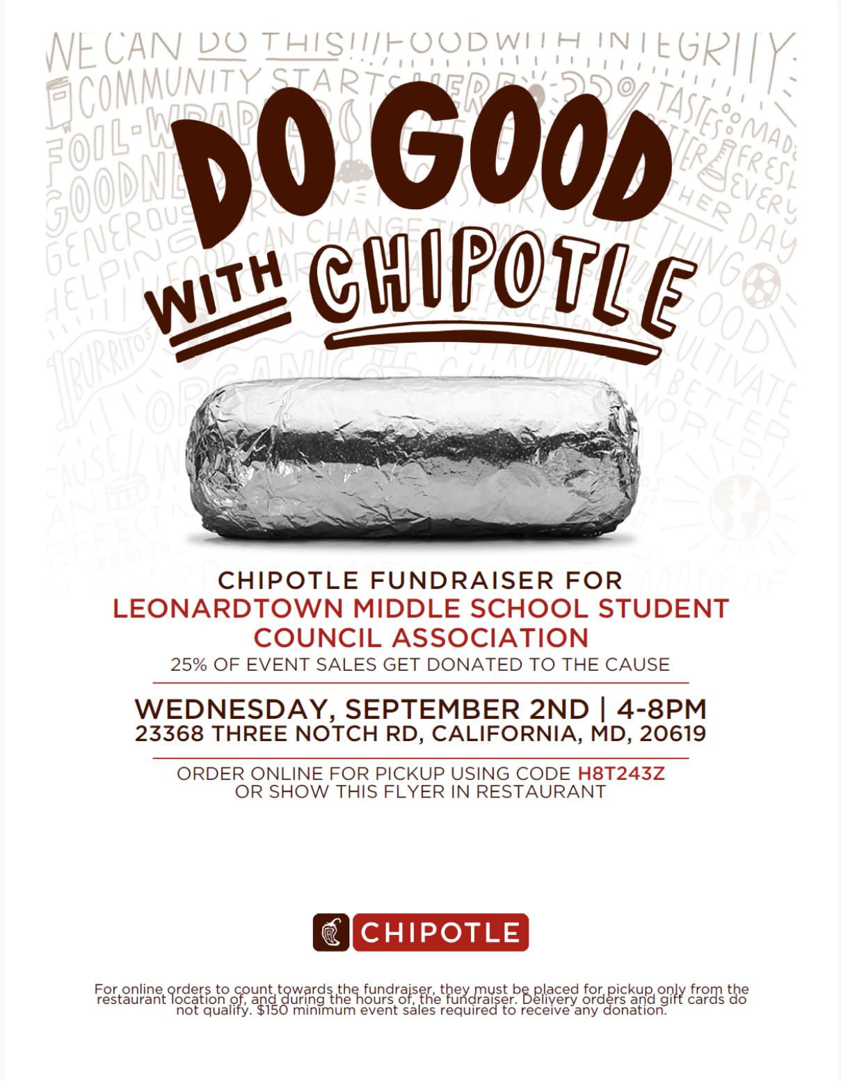 Chipotle Fundraiser