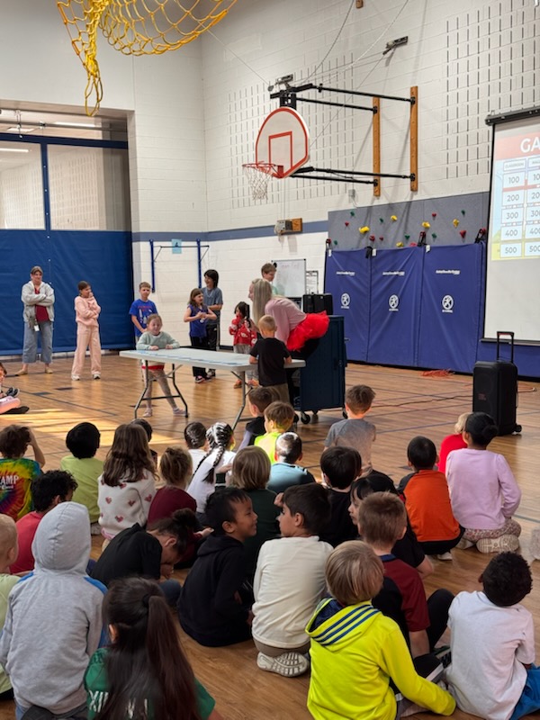Students play jeapardy as whole school