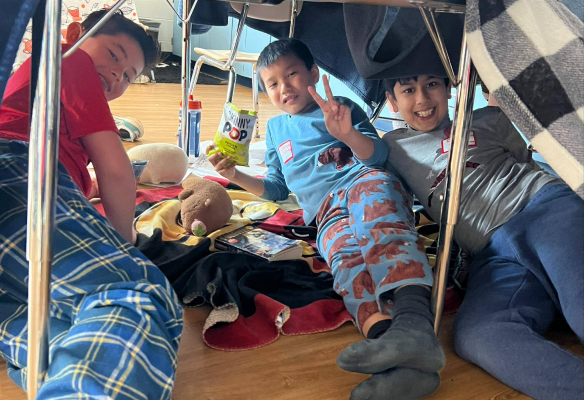 Reading Camp Out in 5th grade