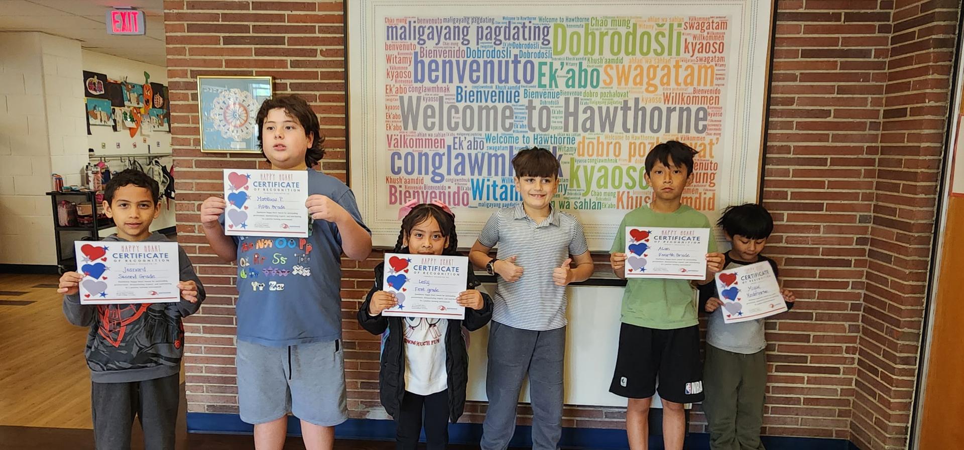 Happy Heart WInners this week