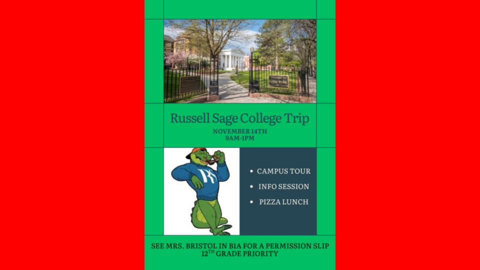 Russell Sage College Trip