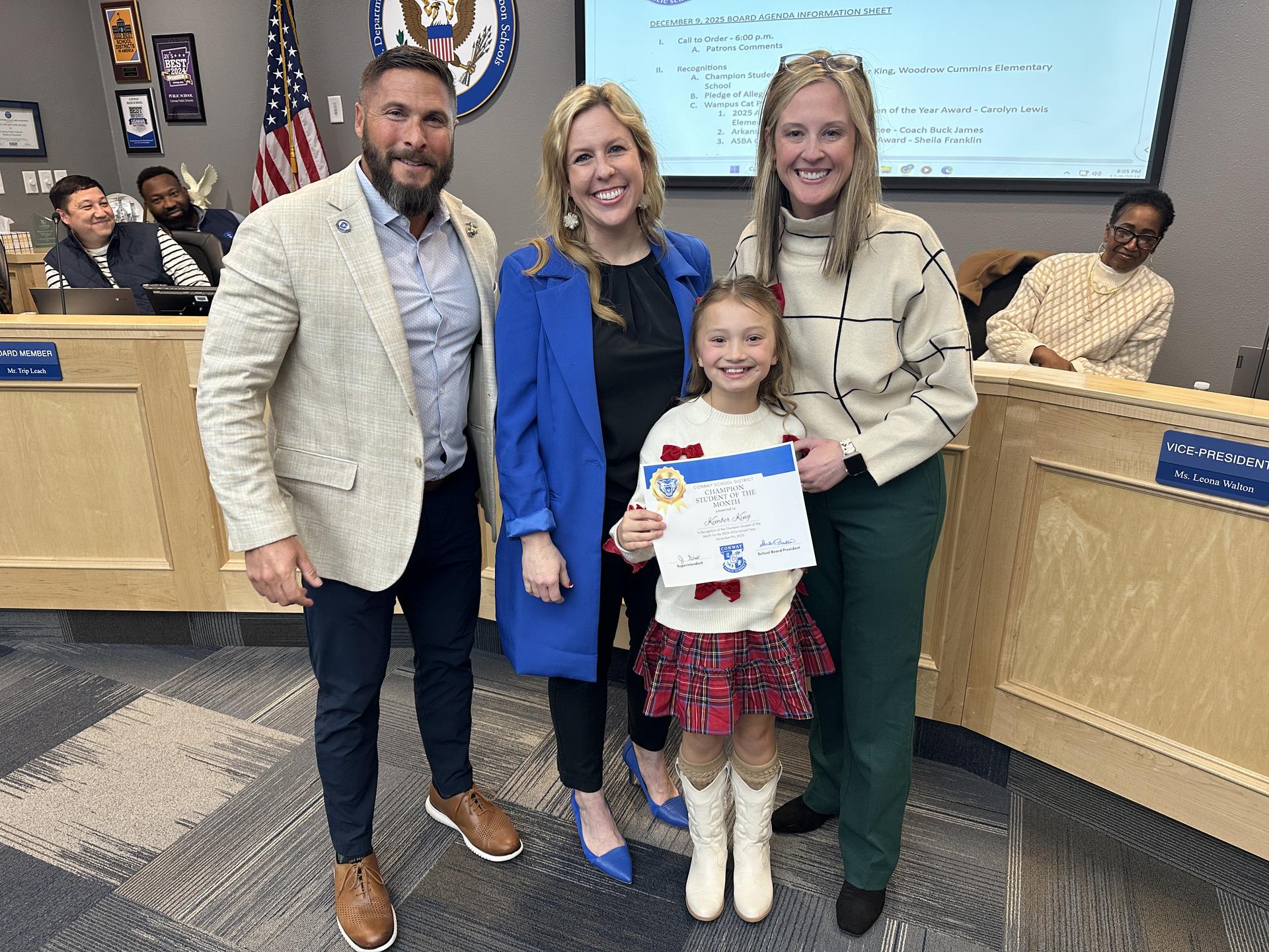 Sasha Student of the month