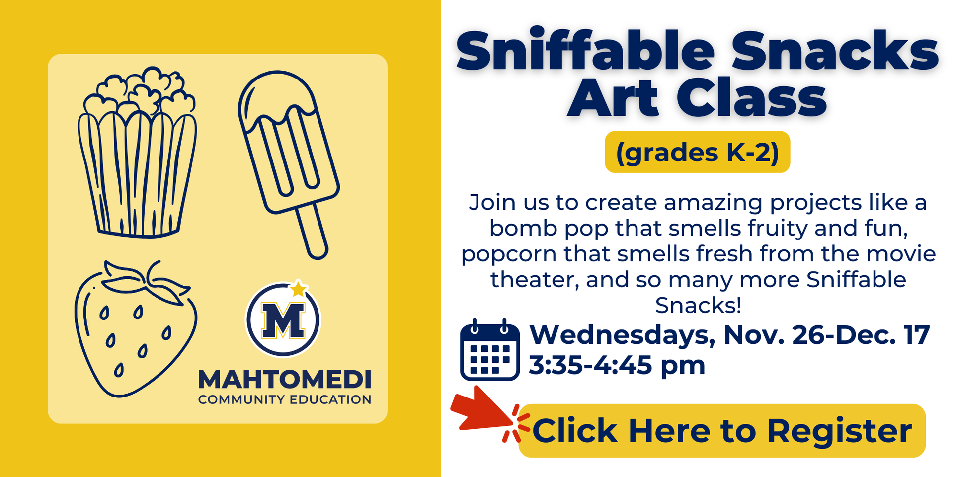 Sniffable Snacks Art Class