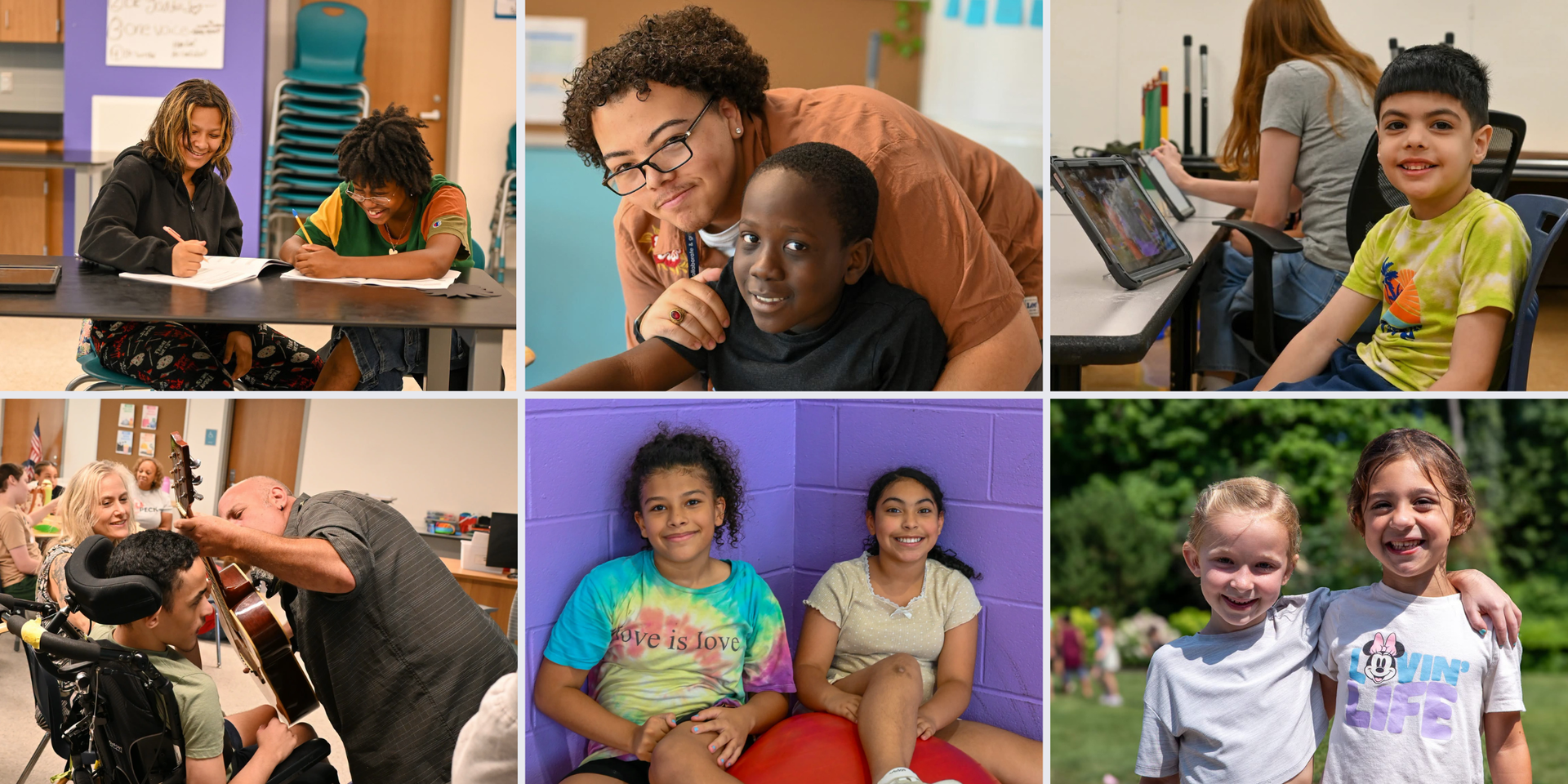 Collage of photos from Summer Programming