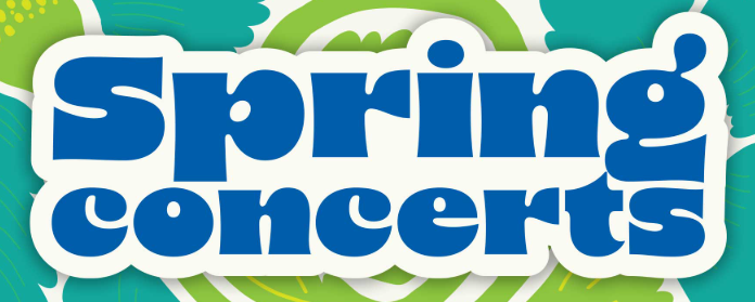 word spring concerts with design
