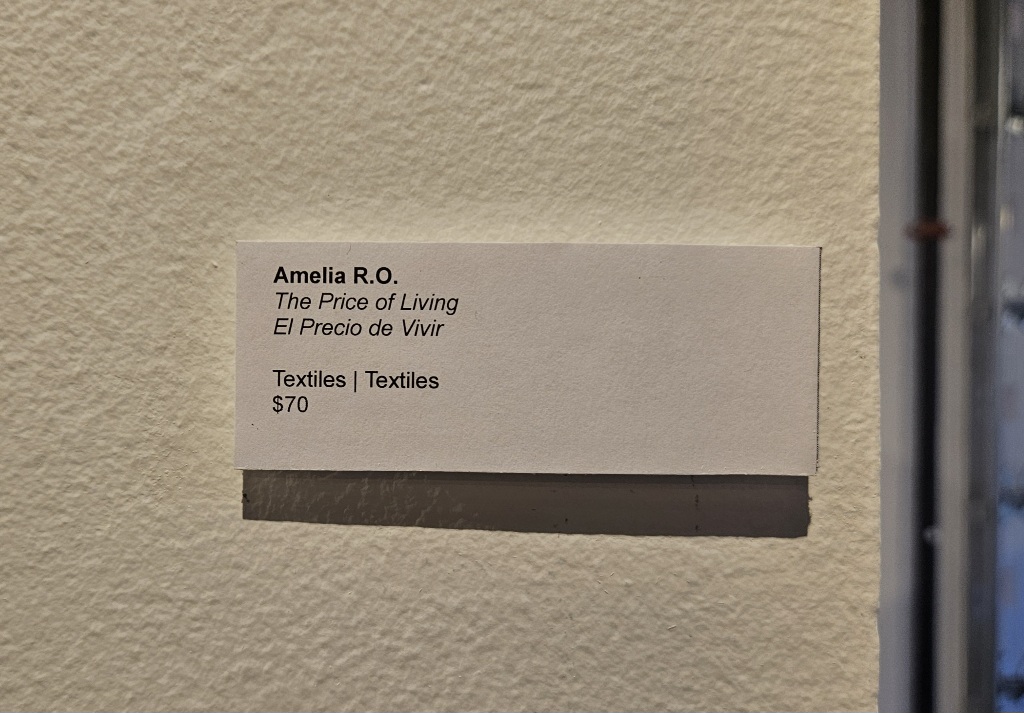 Art title: The Price of Living, Amelia 