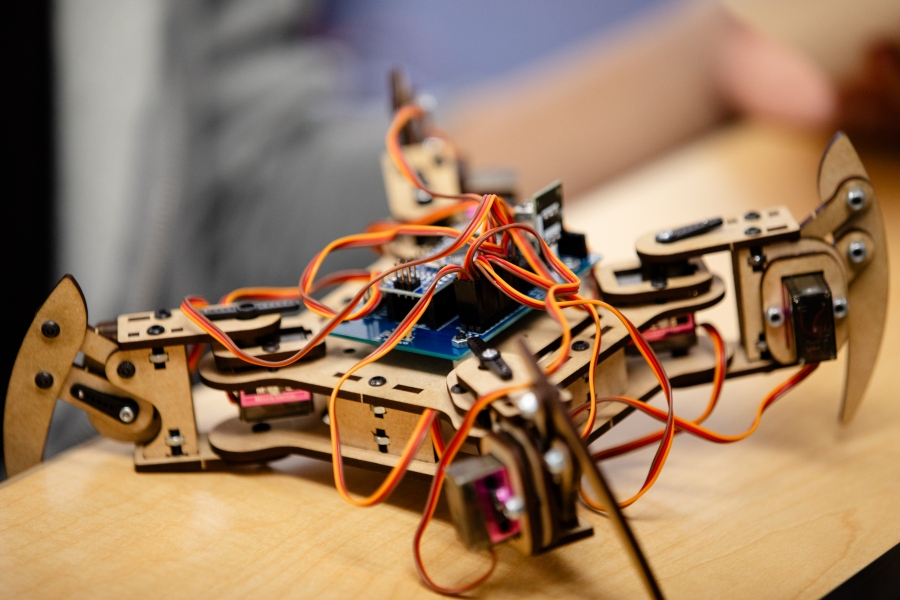 NEC robotics tools on a desk