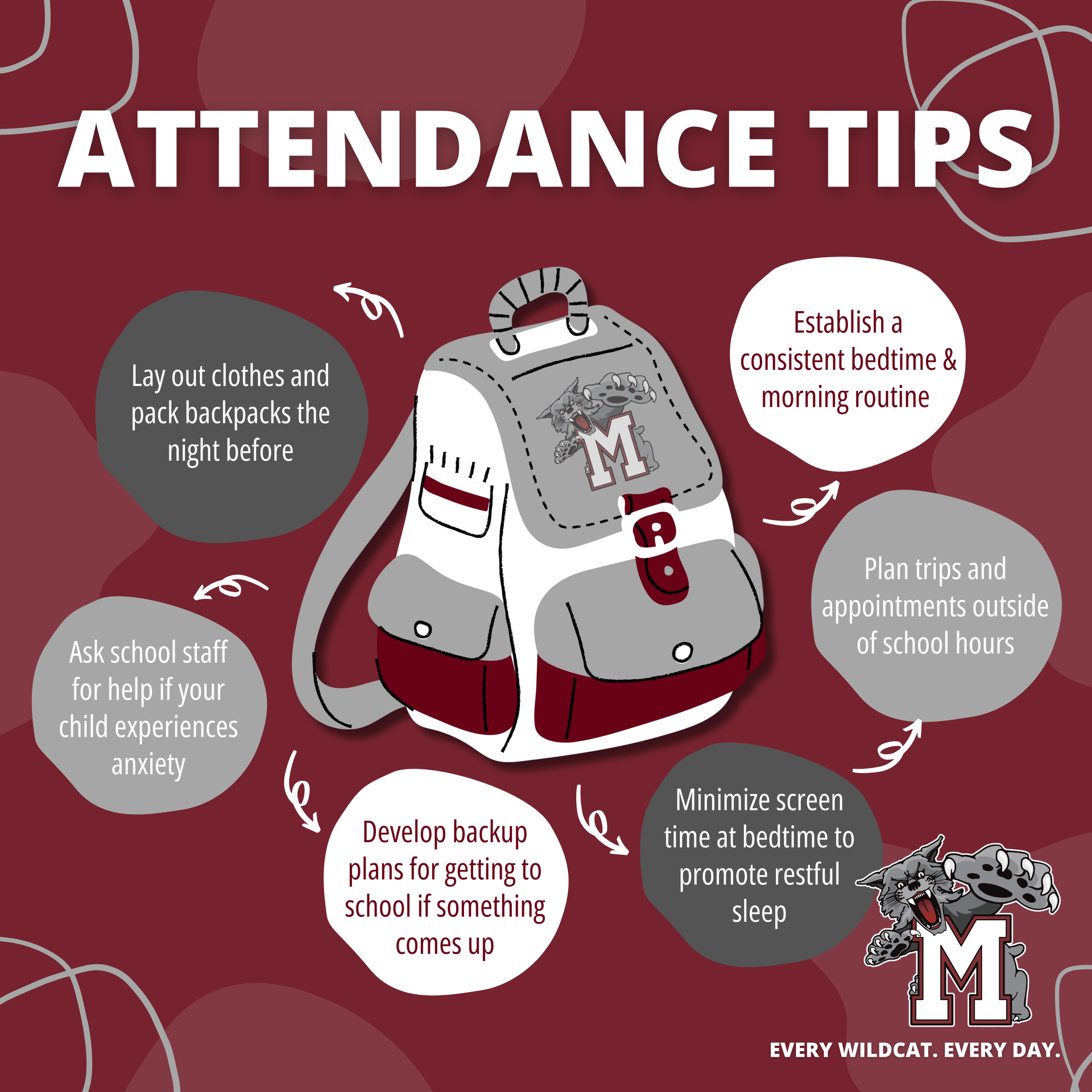 attendance tips graphic