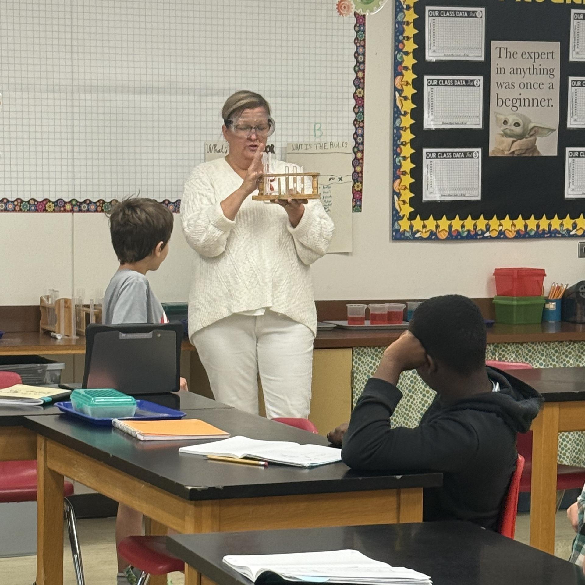 Science lab with Mrs. Murray