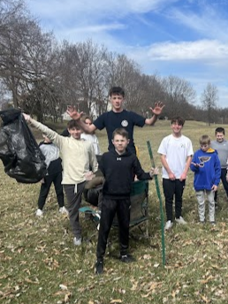 Mrs. Sanders’ class also focused on campus beautification