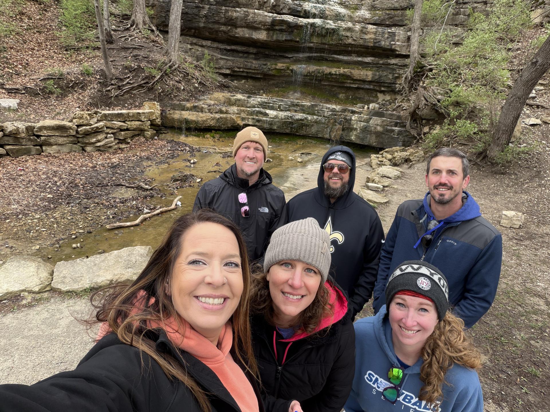 Spring break hike with friends 