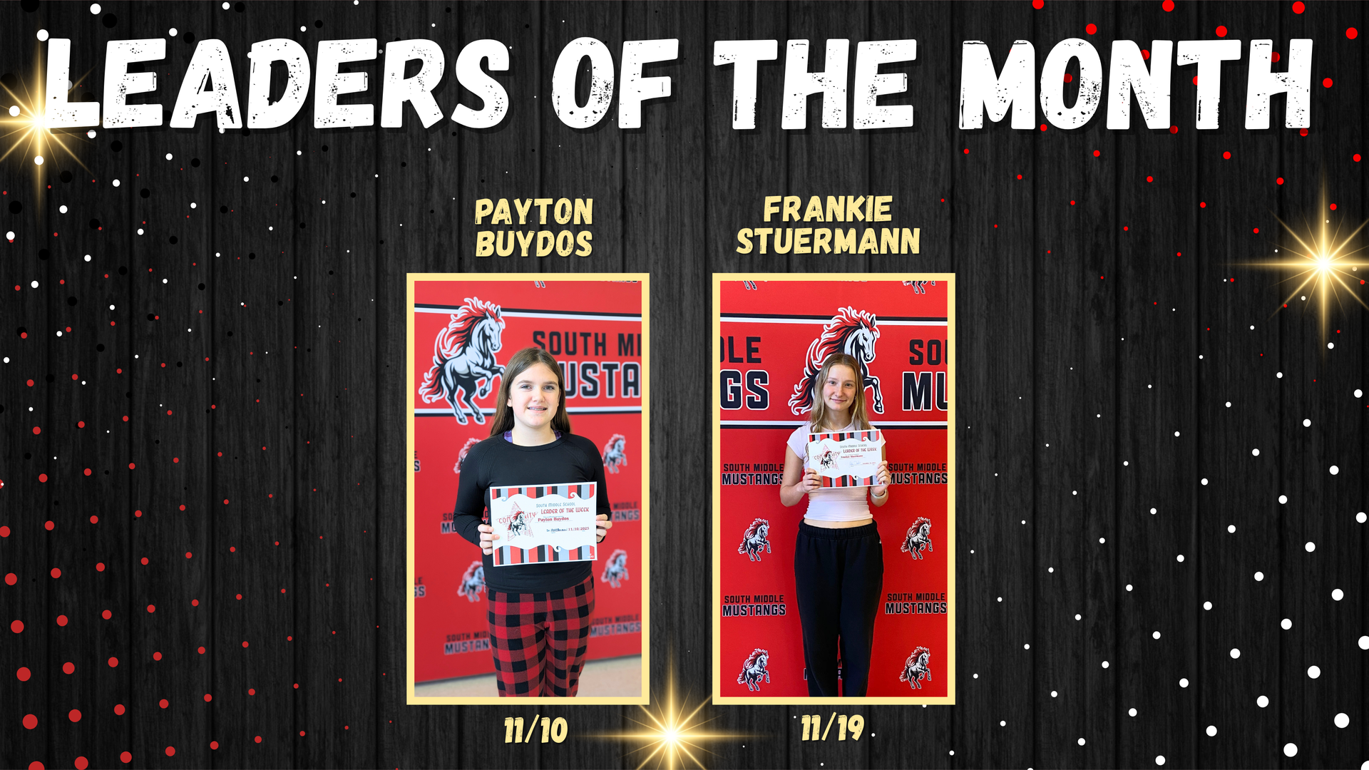 leaders of the week