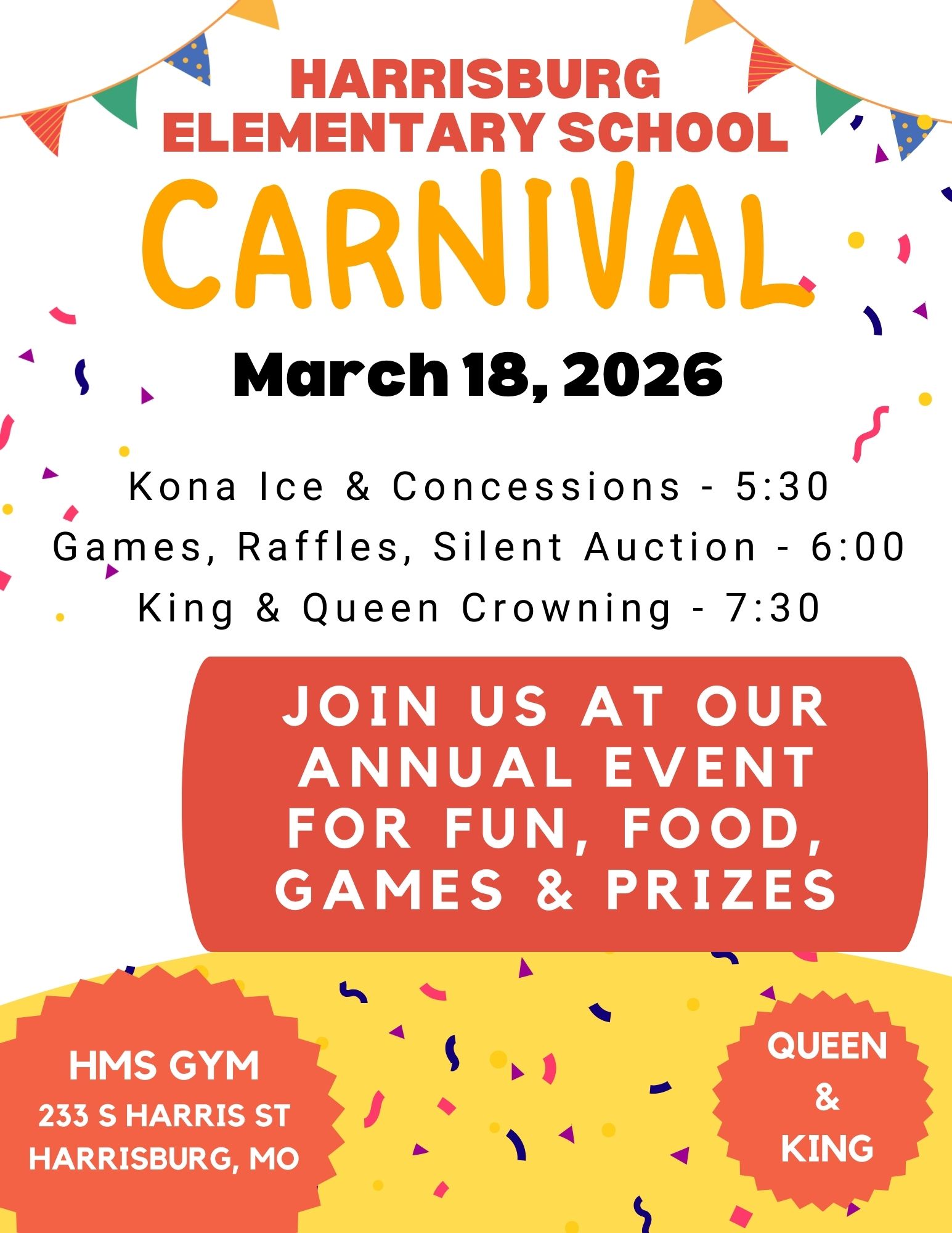 Elementary Carnival Flyer