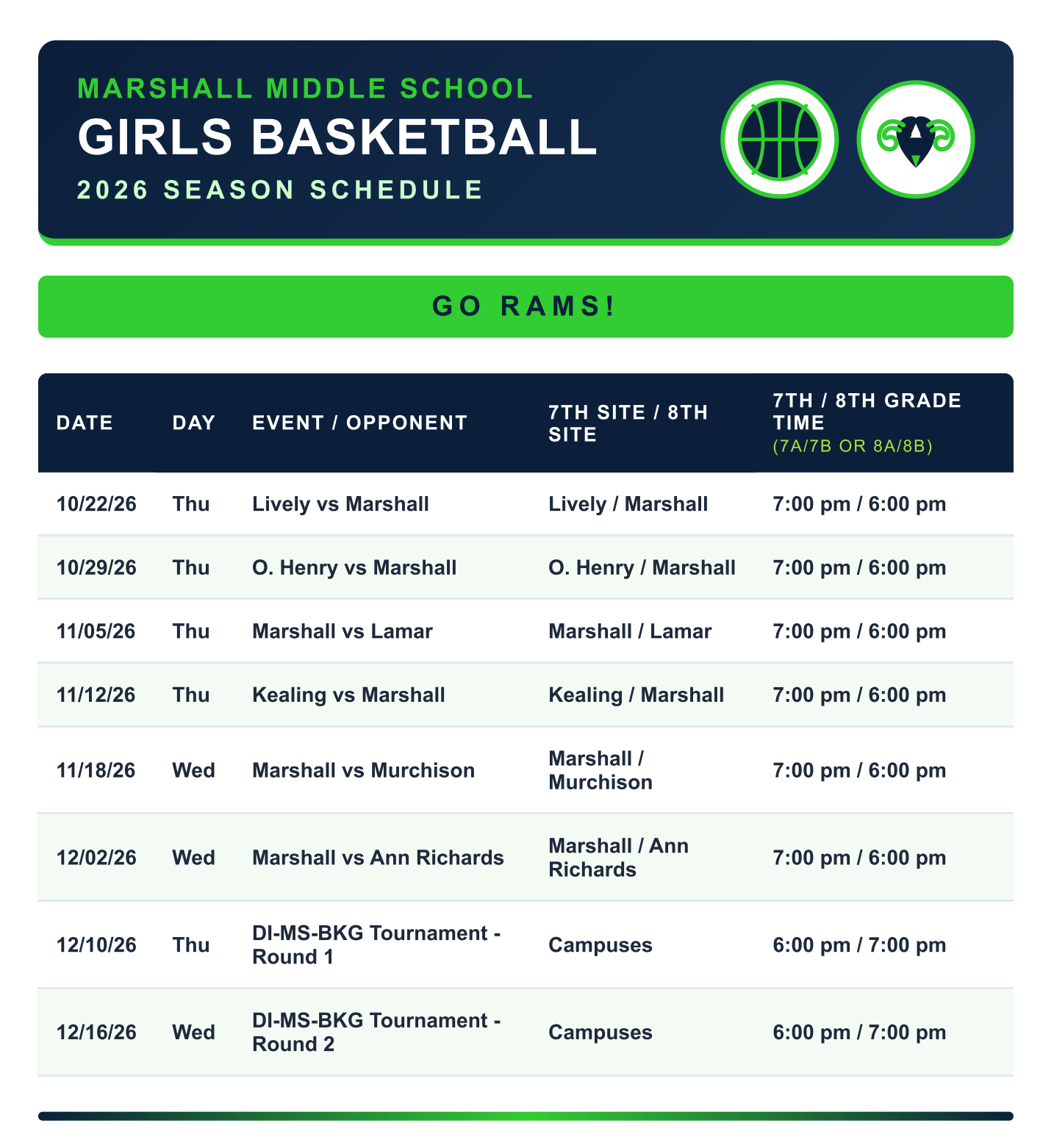 Football Schedule