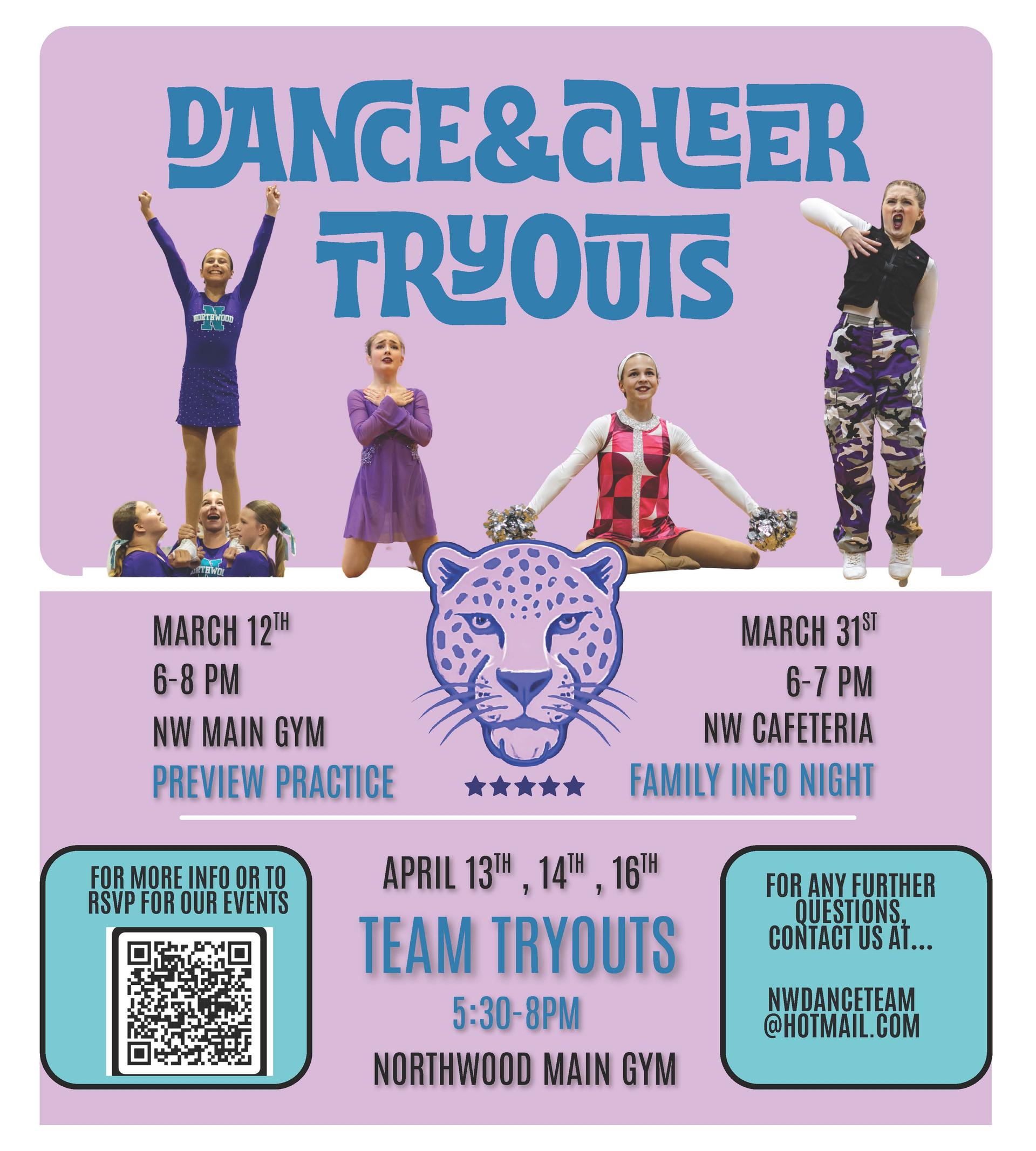 Northwood Dance & Cheer Tryouts