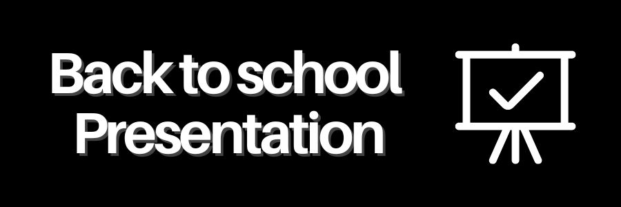 Decorative header: Back to school presentation