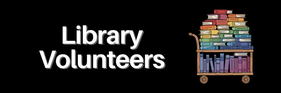 Decorative header: Library Volunteers