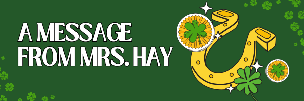 A message from Mrs. Hay 
