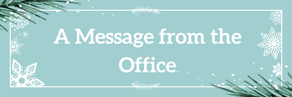 A message from the office