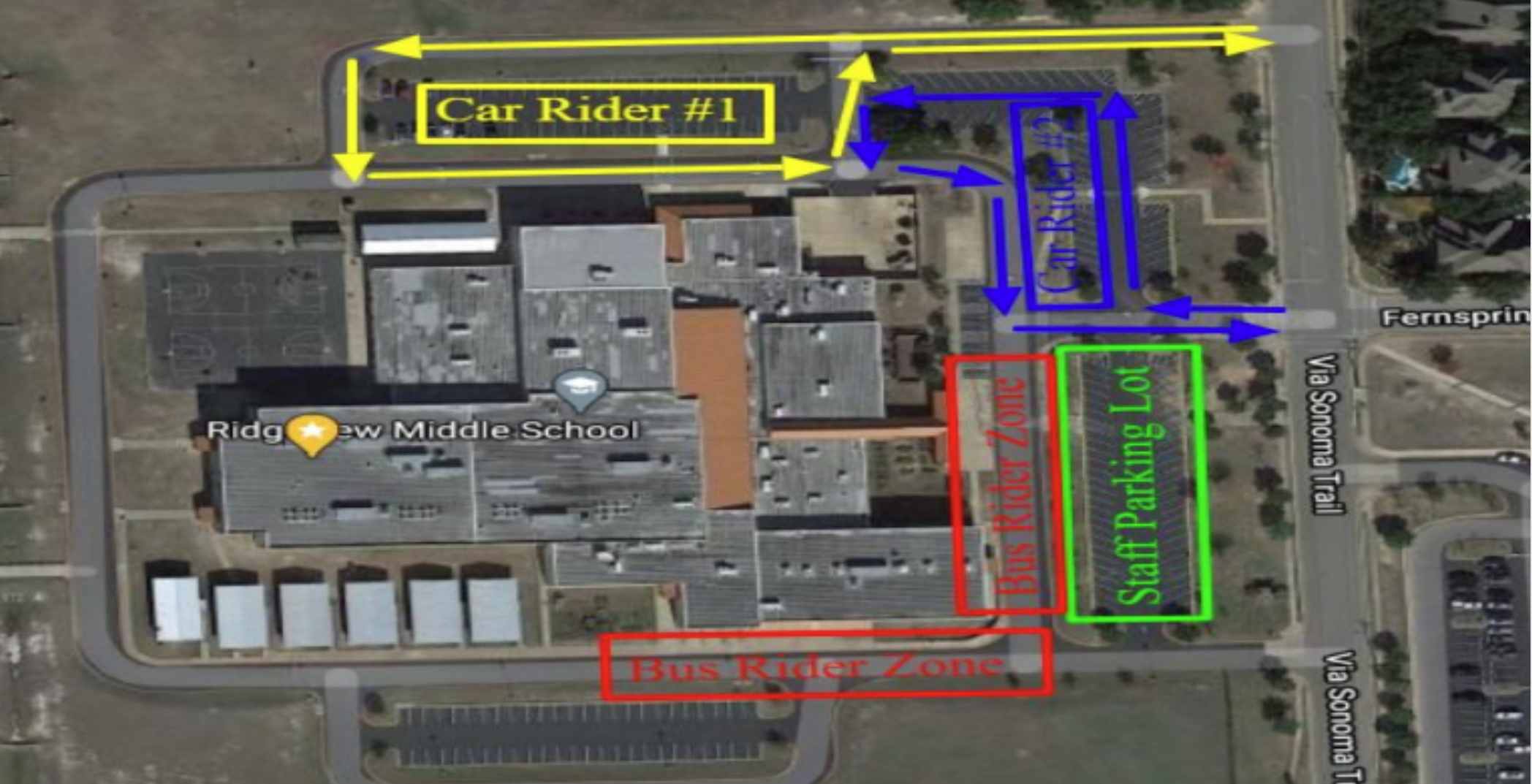 Pick up/Drop Off Map