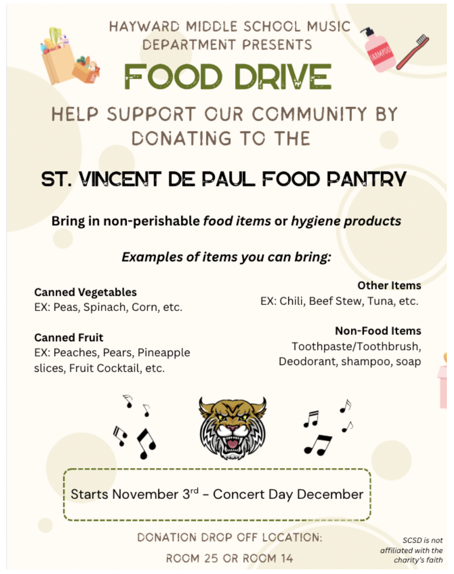 HMS Music Food Drive