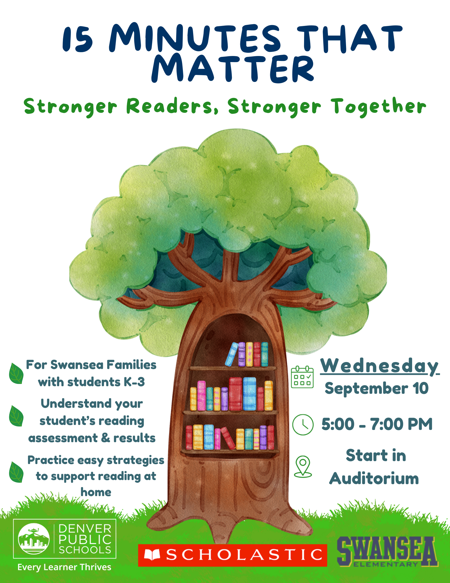 15 minutes that matter event flyer.