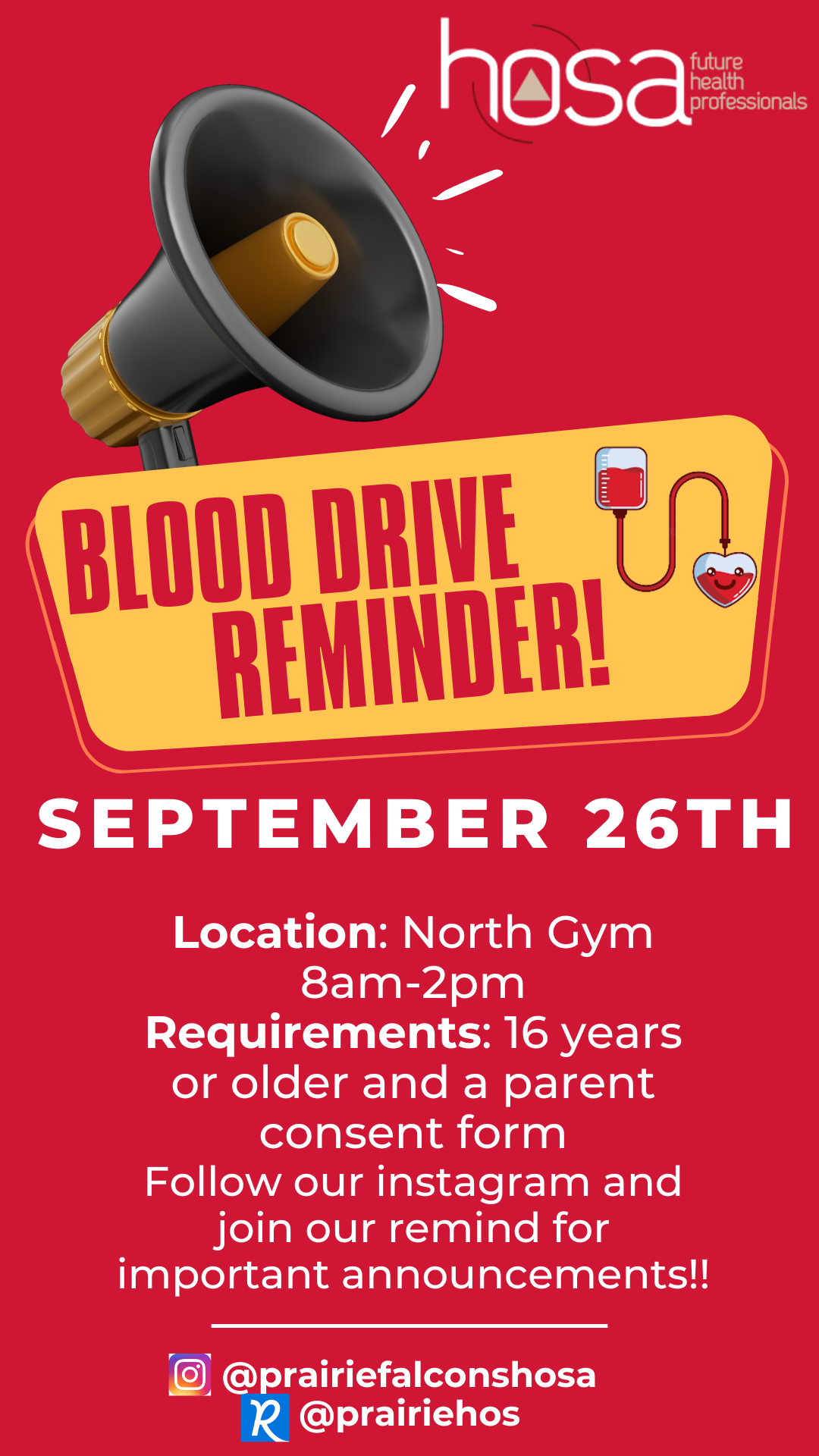 Hosa blood drive