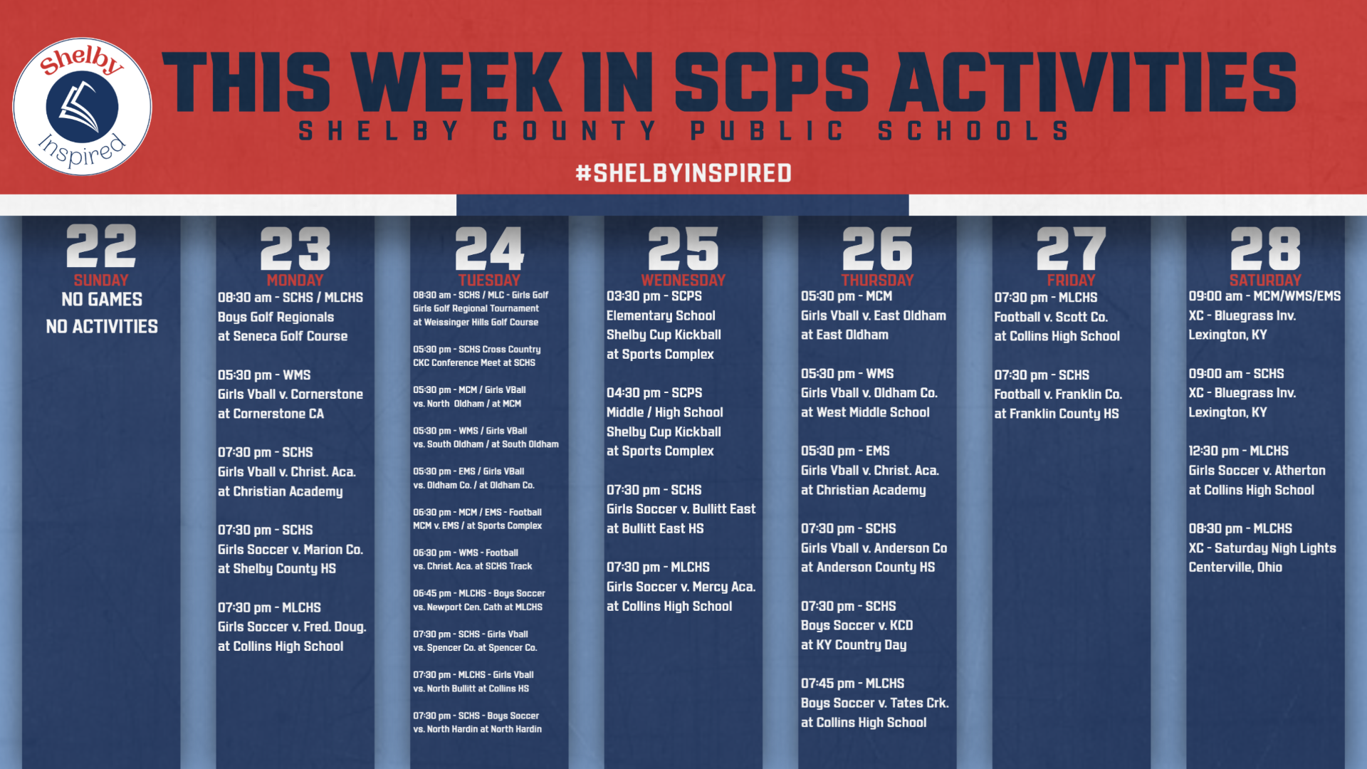 This Week In SCPS Activities