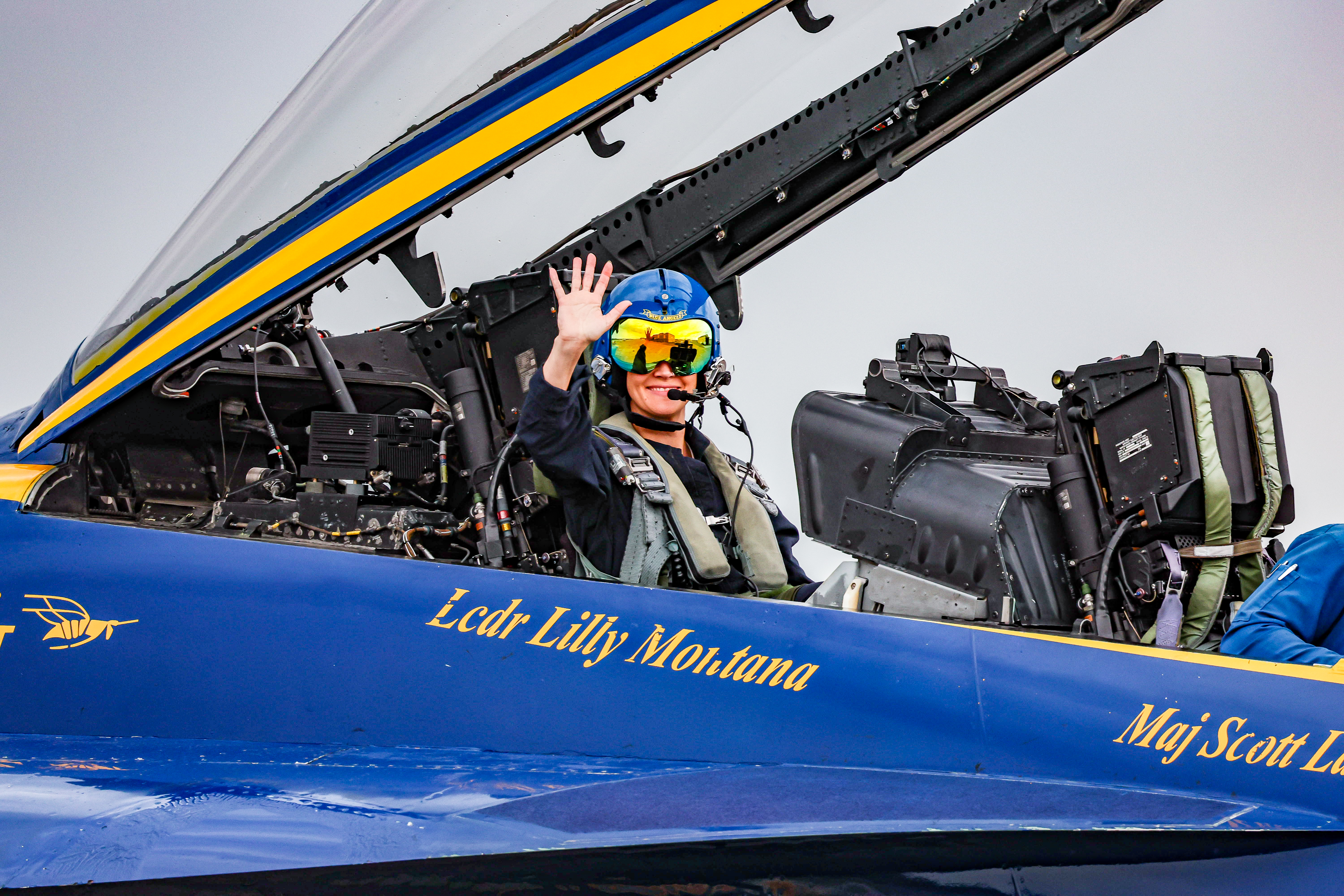 Liesa Klyn with Blue Angels