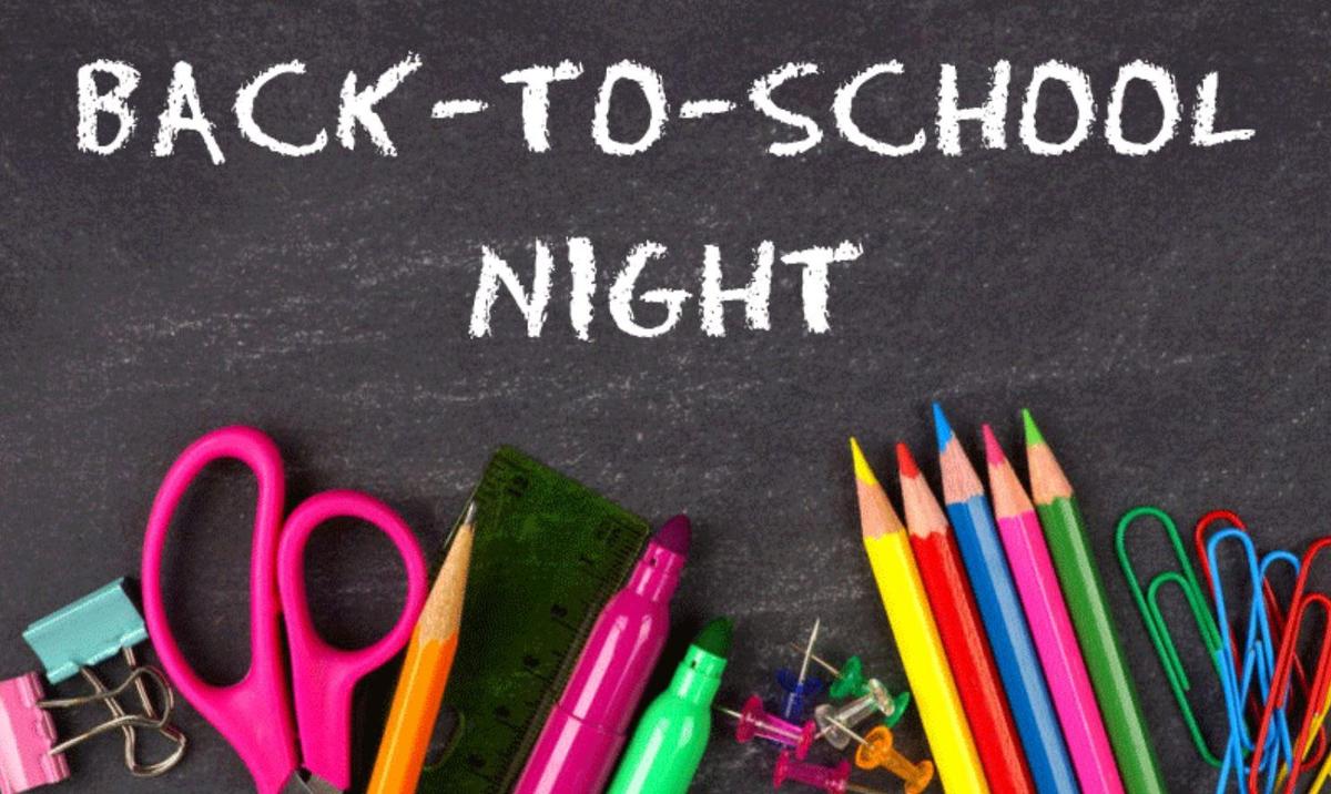 back to school night banner