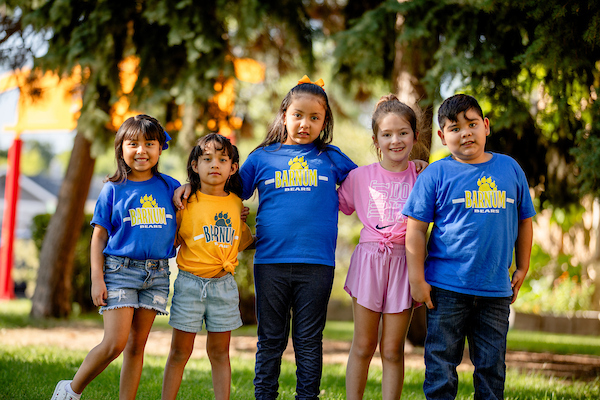 Elementary students group photo