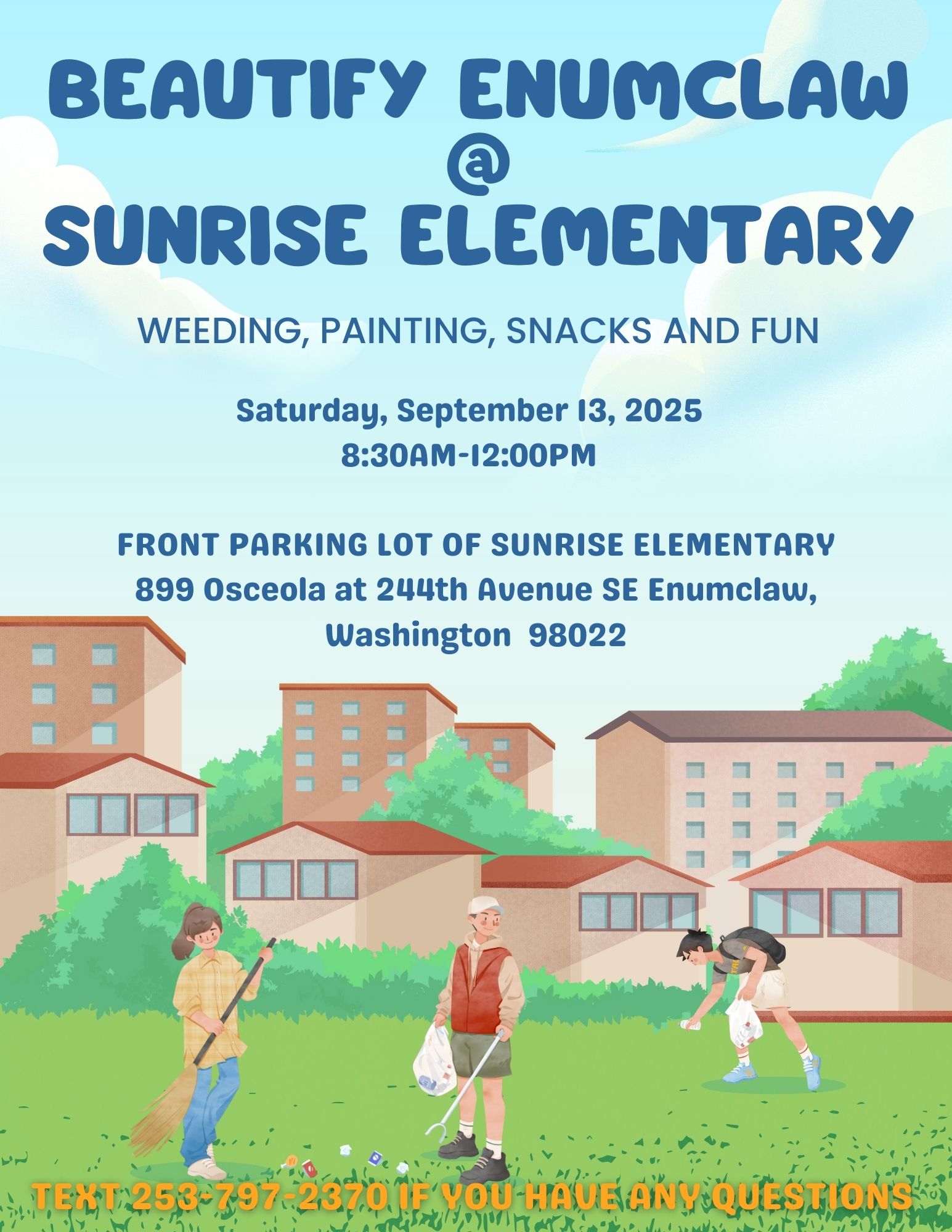 Beautify Enumclaw at Sunrise Elementary