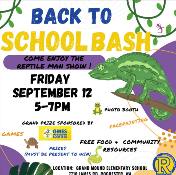 Back to School Bash - Sept. 12, 5-7 PM at GMES