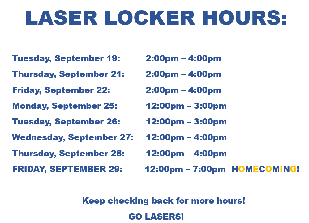 LL Hours 9/19-9/29