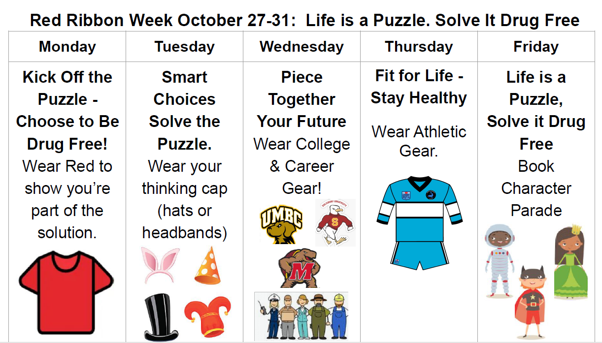 Red Ribbon Week spirit week