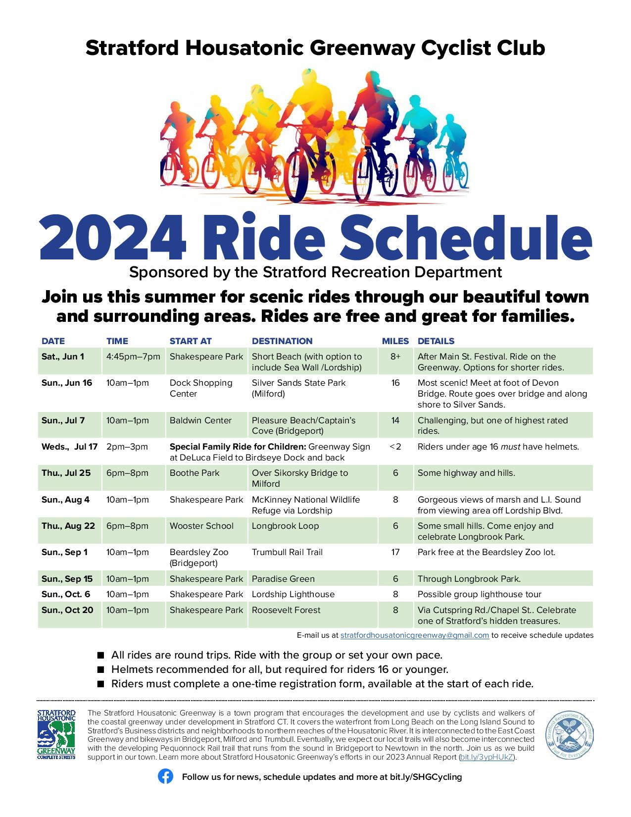 Ride Schedule