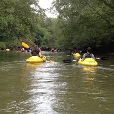 kayakers on a river