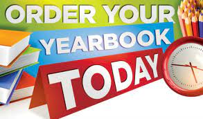 an image asking people to order their yearbook