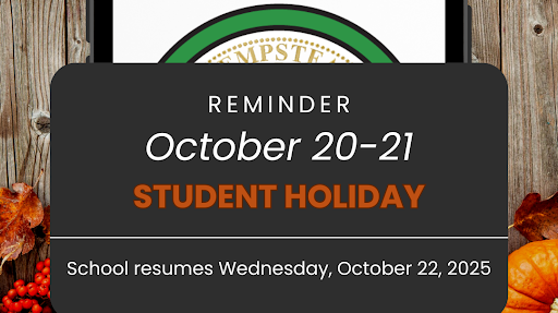 October 20-21 Student Holiday 