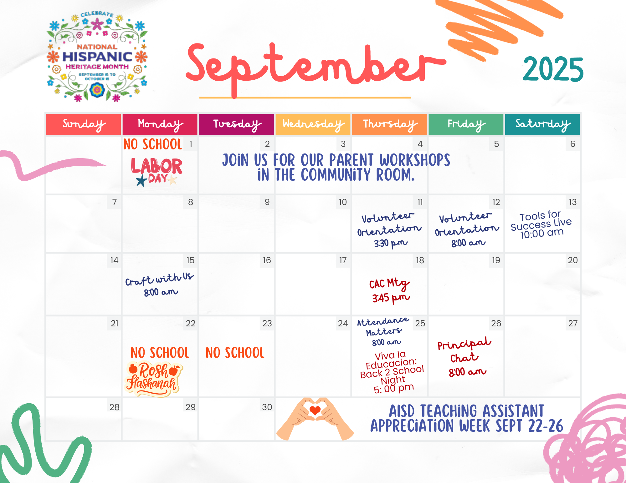 September Calendar