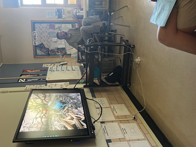 photo of guest speaker in classroom