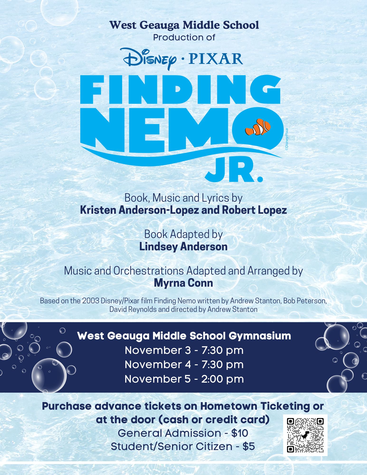 Finding Nemo Jr Musical